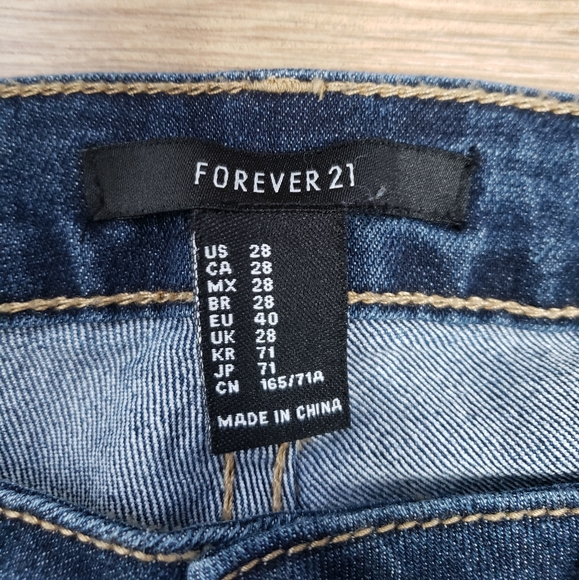 Forever 21 Denim Jeans Size 28 - Picture 2 of 3
